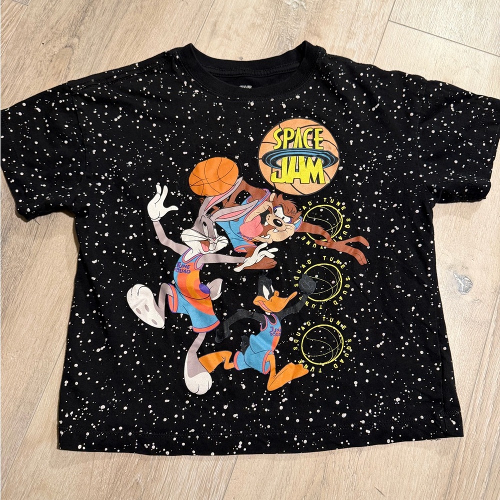 Space Jam Women's Black Graphic Tee